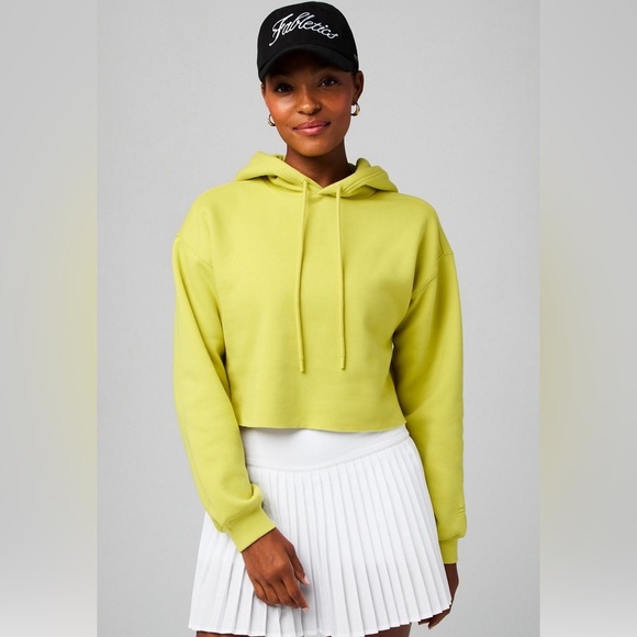 Fabletics Tops - Fabletics Cozy Fleece Cropped Hoodie